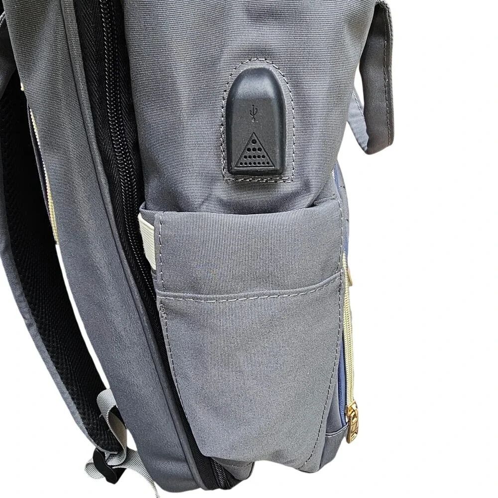 Mama Glamour Convertable Diaper Bag Waterproof Backpack with Charger - Picture 4 of 15